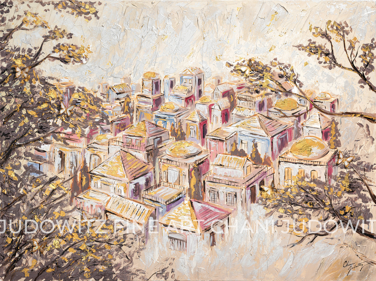 Luminous Butterflies of Jerusalem Semi Original Giclee