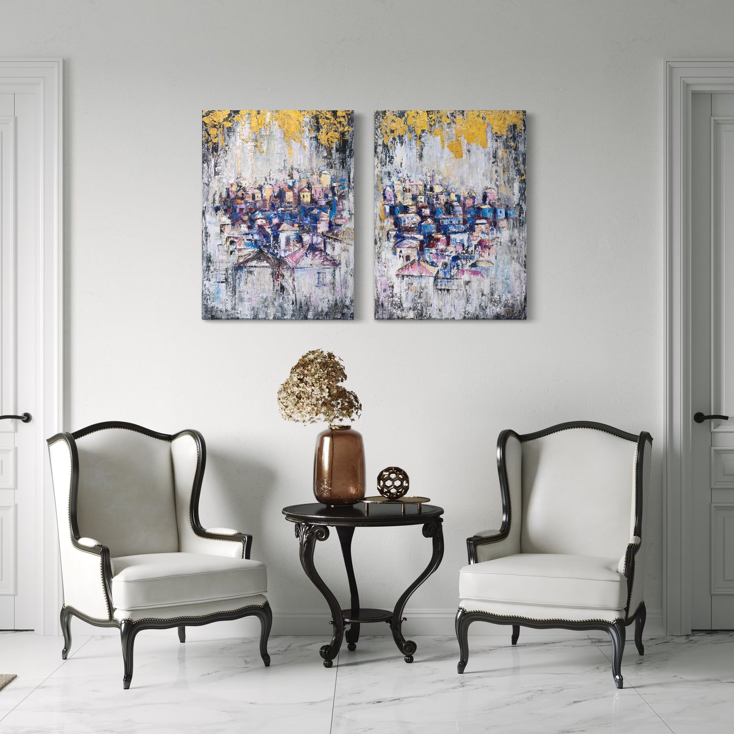 Abstract Jerusalem Semi Original Giclee