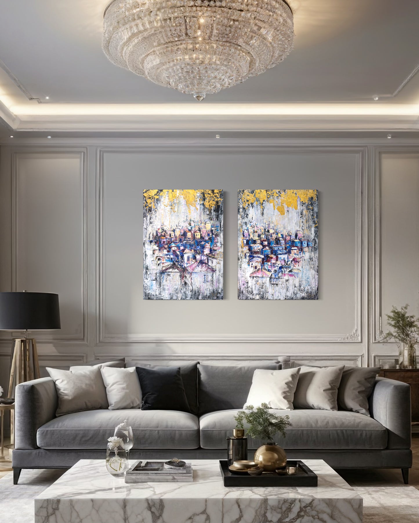 Abstract Jerusalem Semi Original Giclee