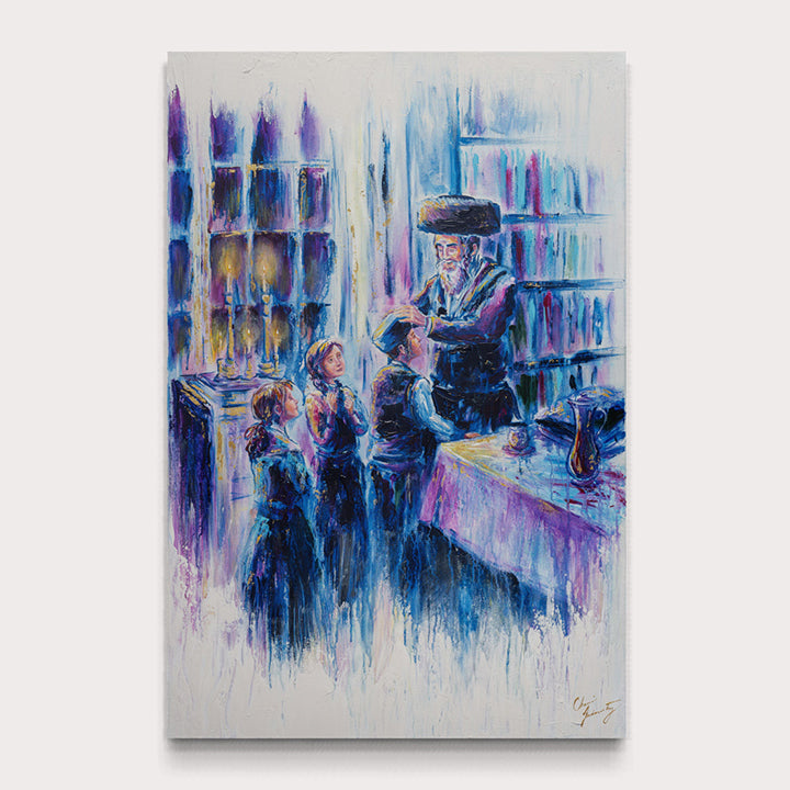 Shabbos Blessing Semi Original Giclee