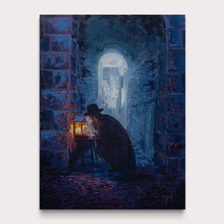 Chanukah Lights Semi Original Giclee