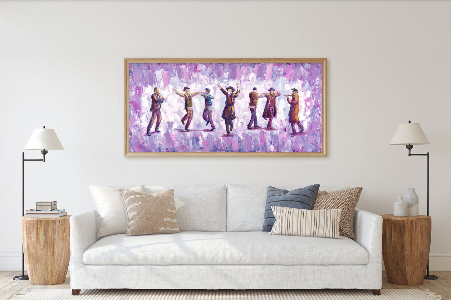 Dancing Chassidim Semi Original Giclee