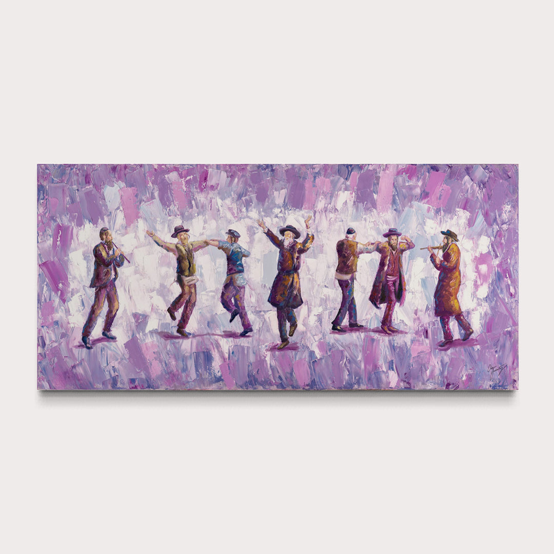 Dancing Chassidim Semi Original Giclee