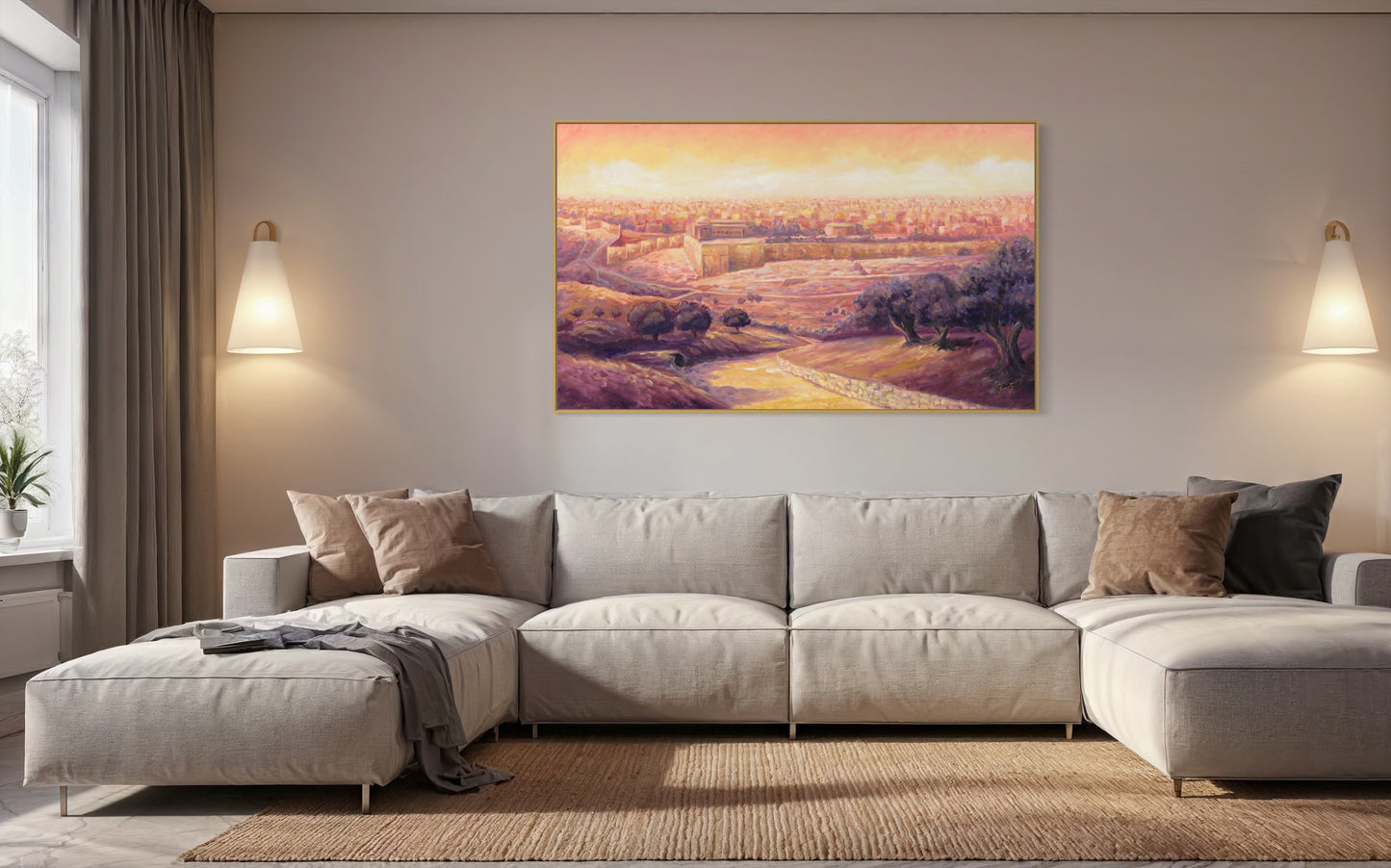 Golden Hour Jerusalem Semi Original Giclee