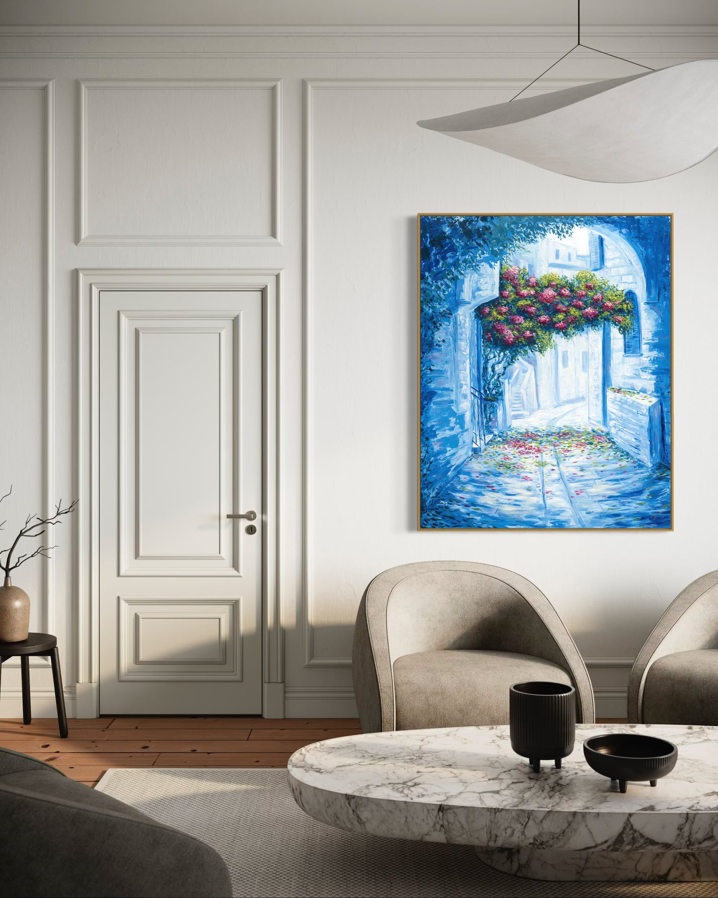 Old City Flowers Semi Original Giclee