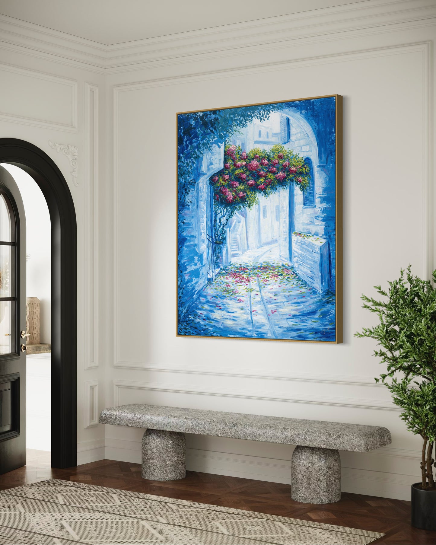 Old City Flowers Semi Original Giclee