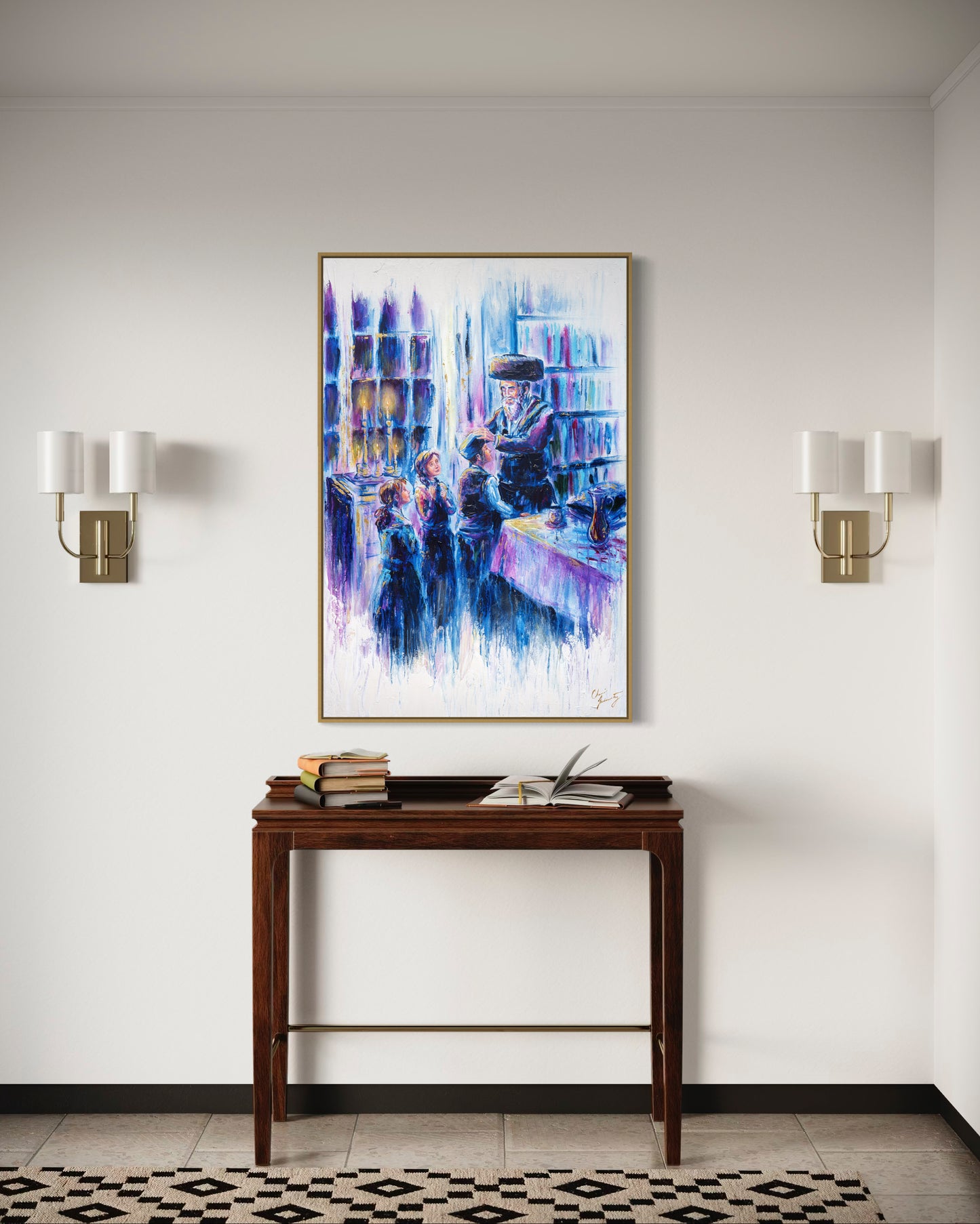 Shabbos Blessing Semi Original Giclee