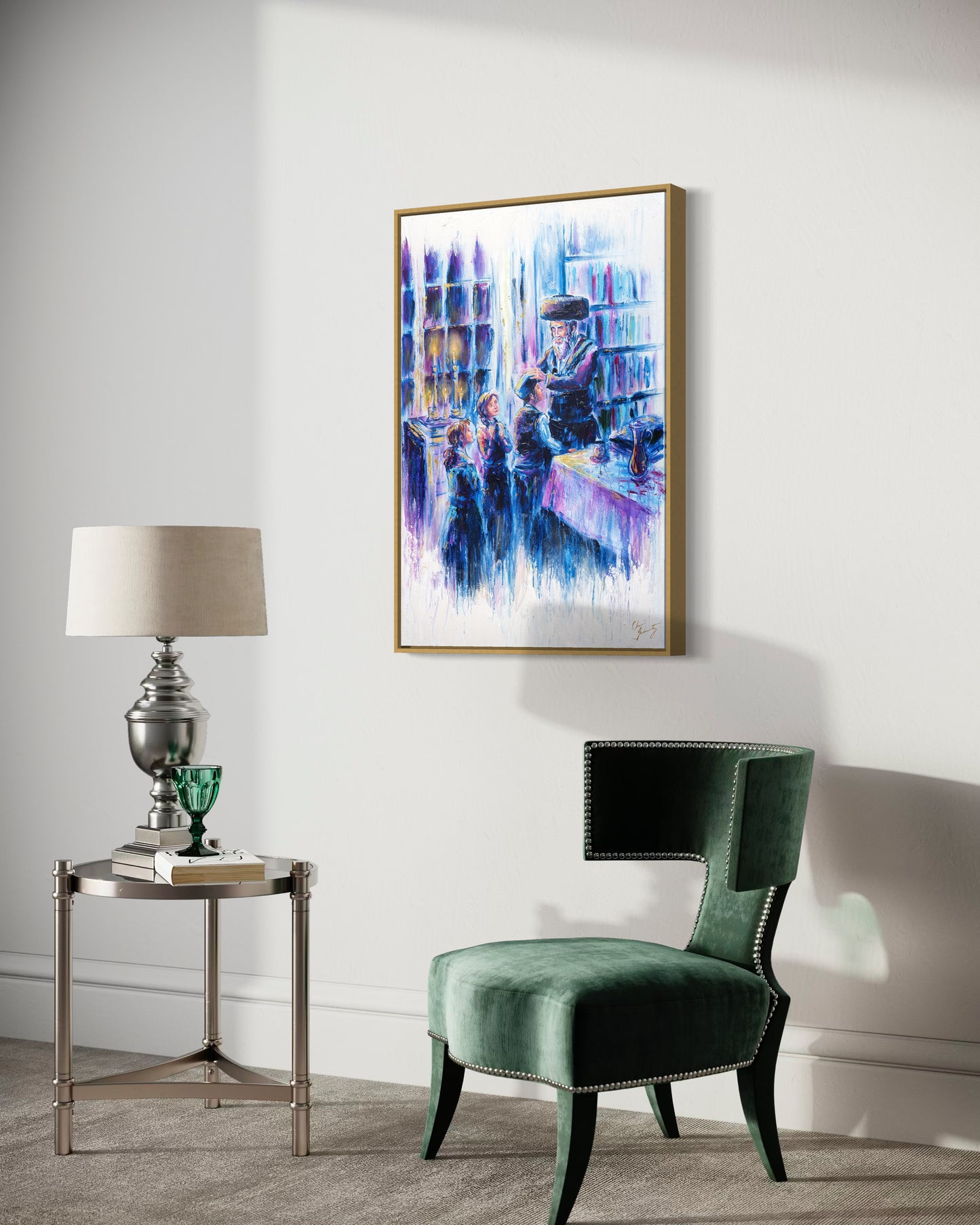 Shabbos Blessing Semi Original Giclee