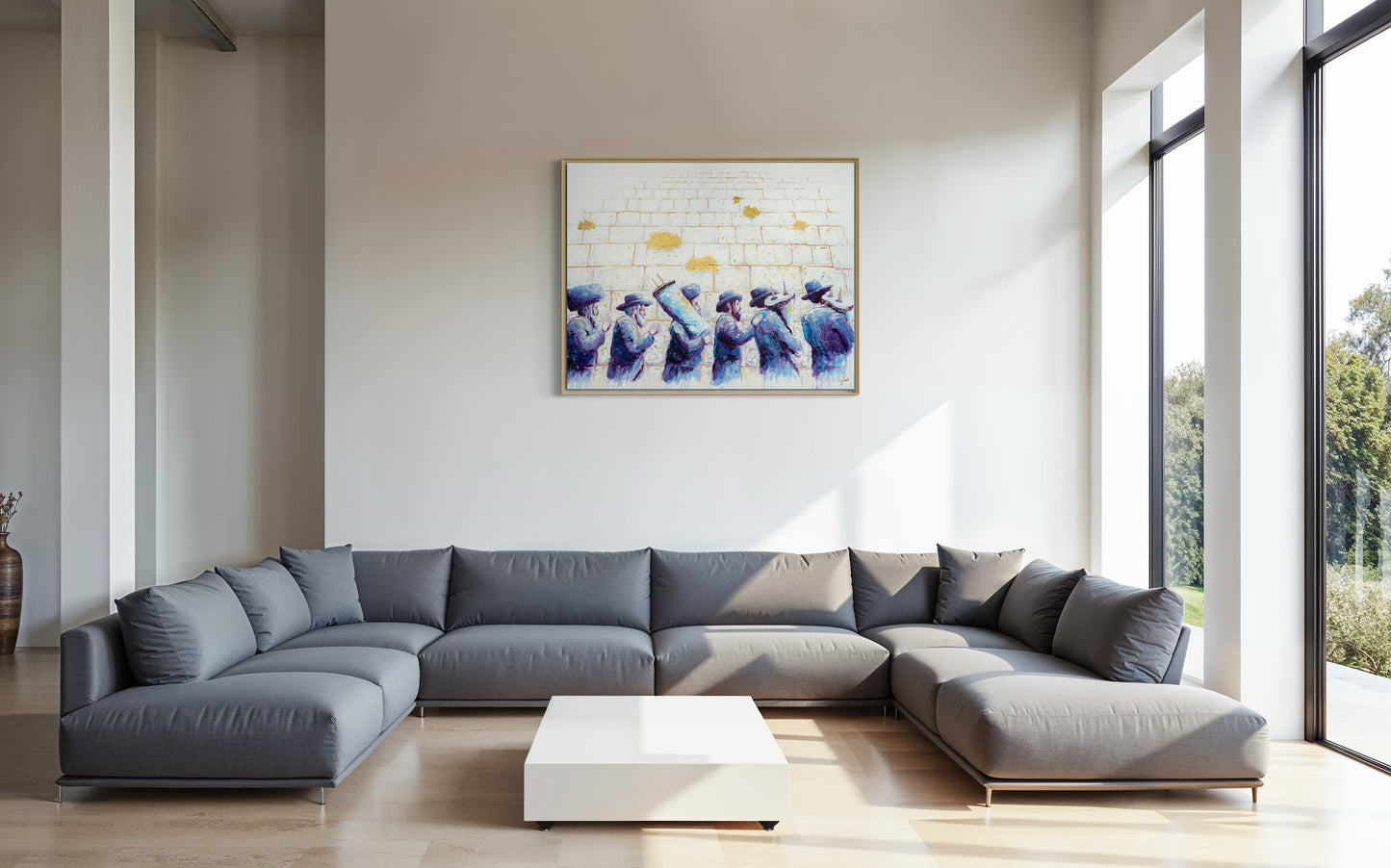 Torah at the Kosel Semi Original Giclee