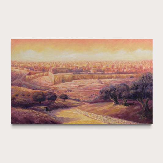 Golden Hour Jerusalem Acrylic Print