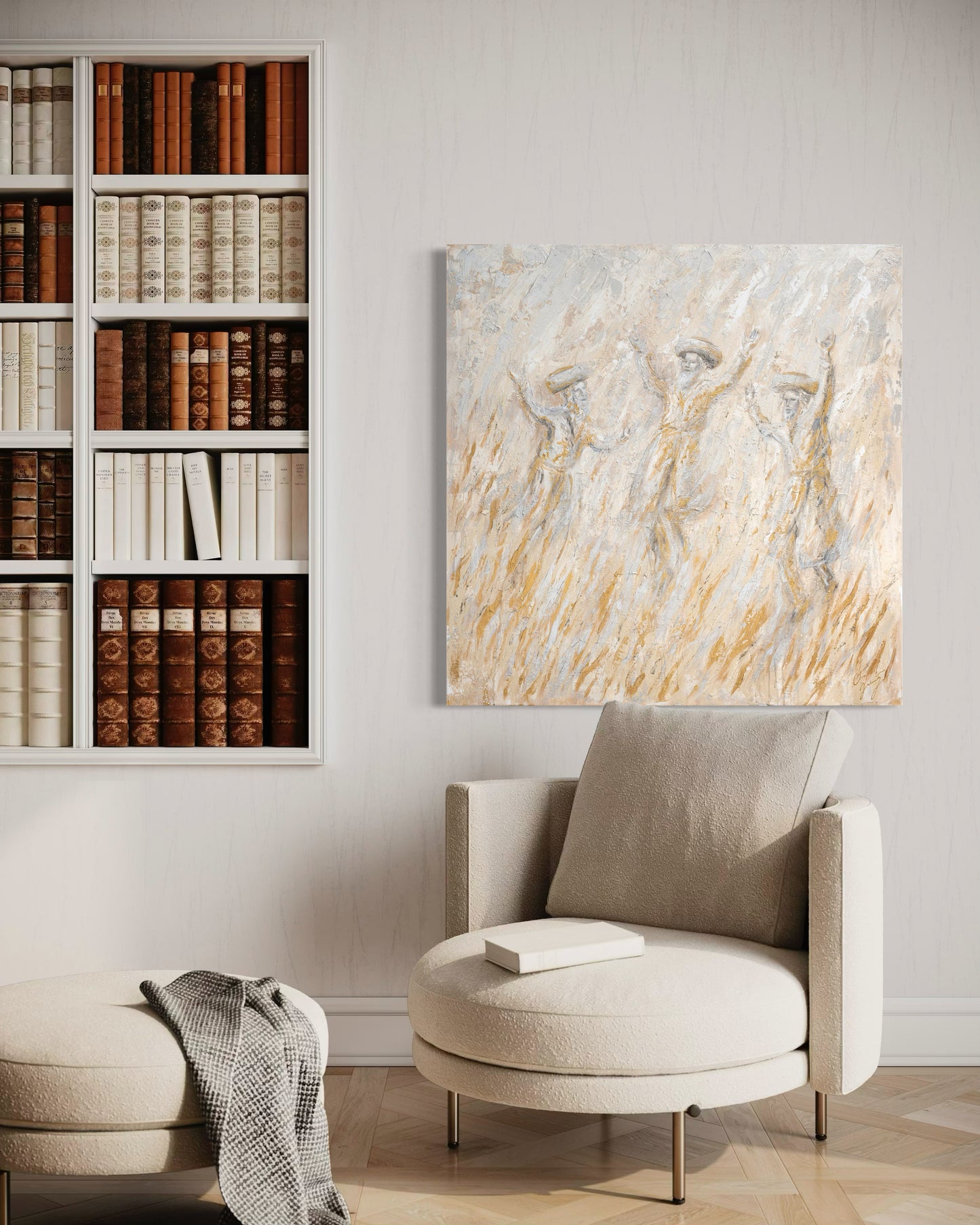 Luminous Dancing Chassidim Semi Original Giclee