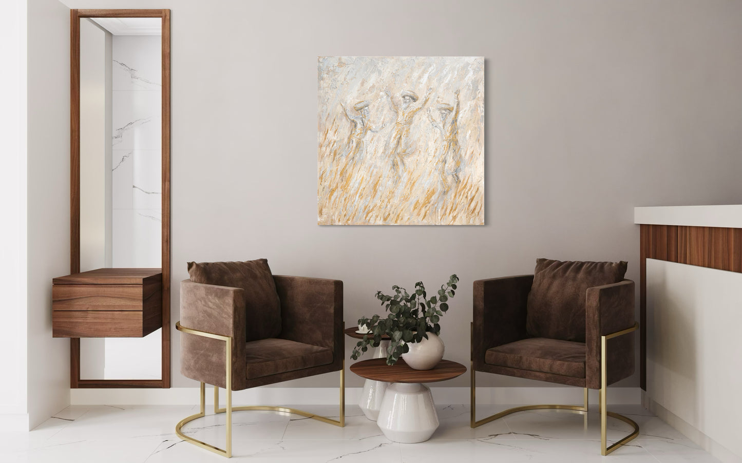 Luminous Dancing Chassidim Semi Original Giclee