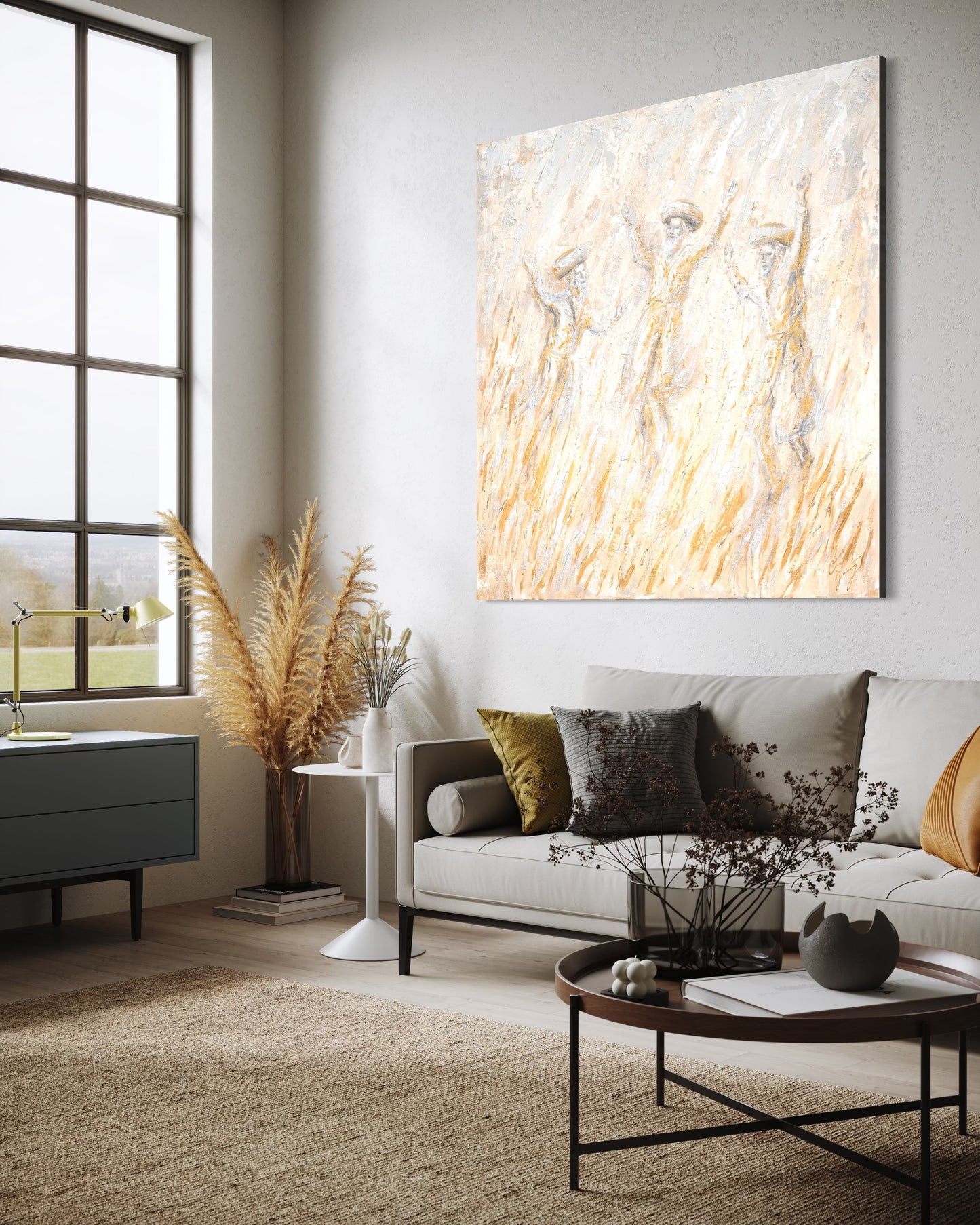 Luminous Dancing Chassidim Original Art