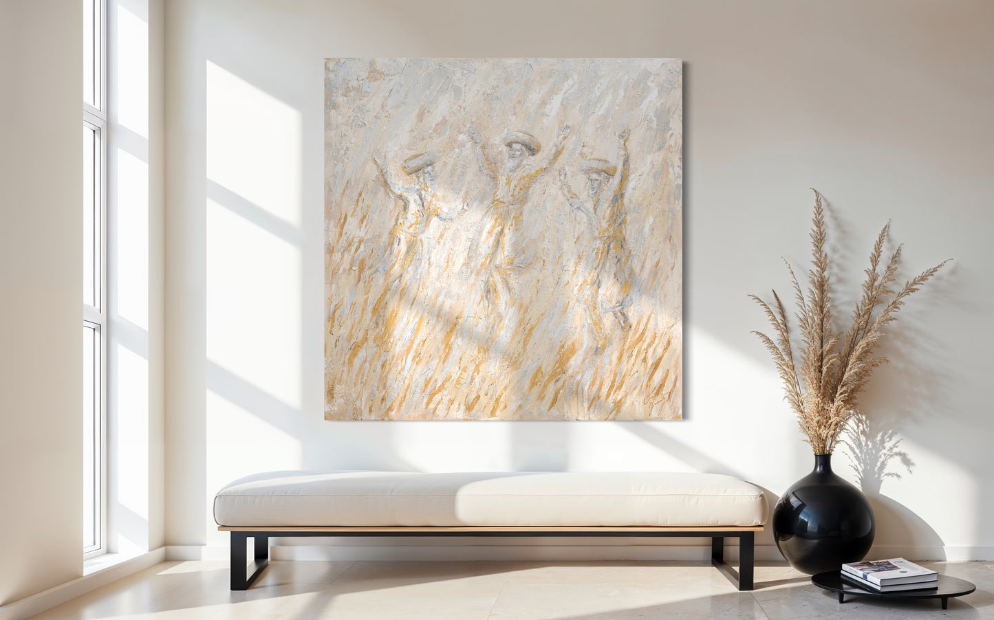 Luminous Dancing Chassidim Original Art