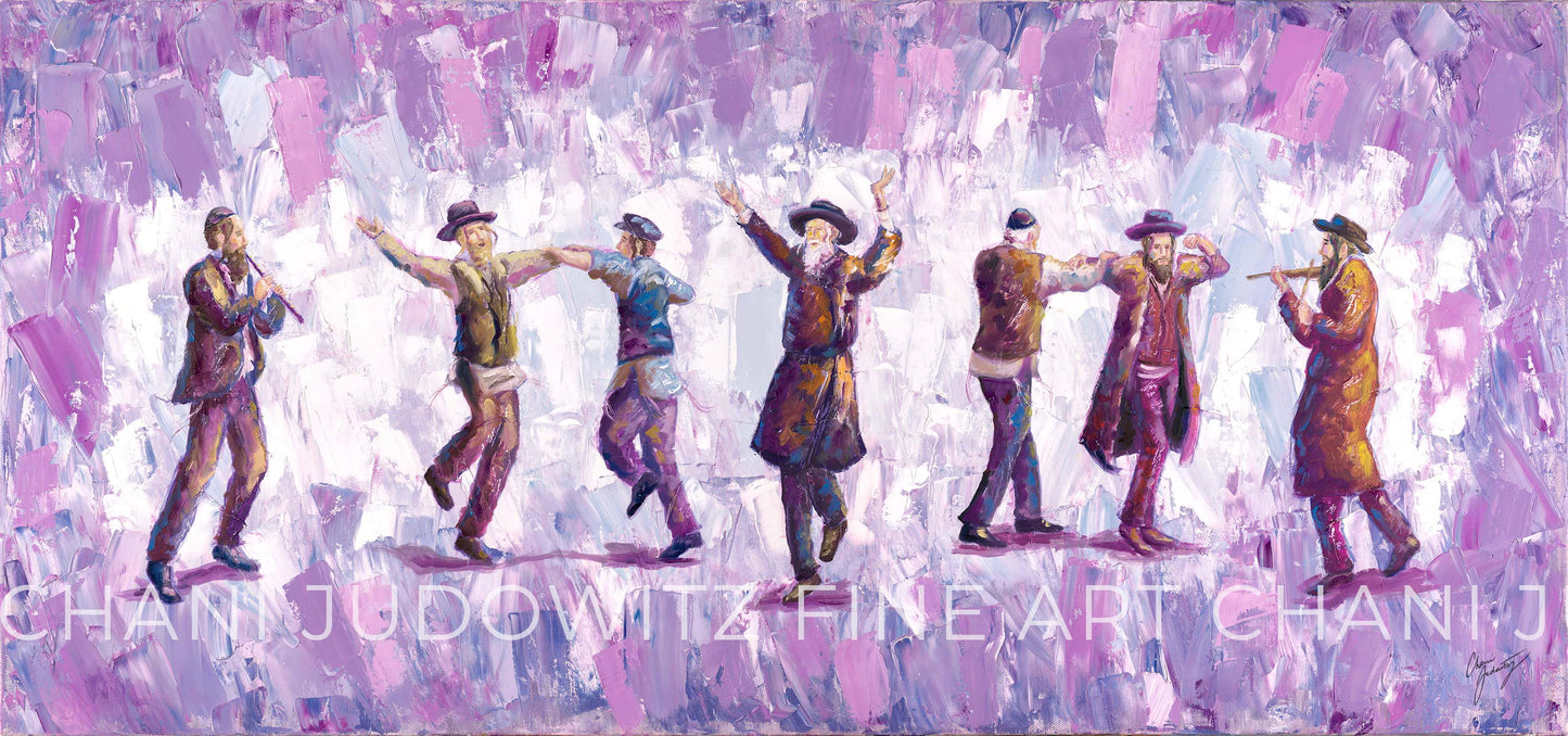 Dancing Chassidim Canvas Print