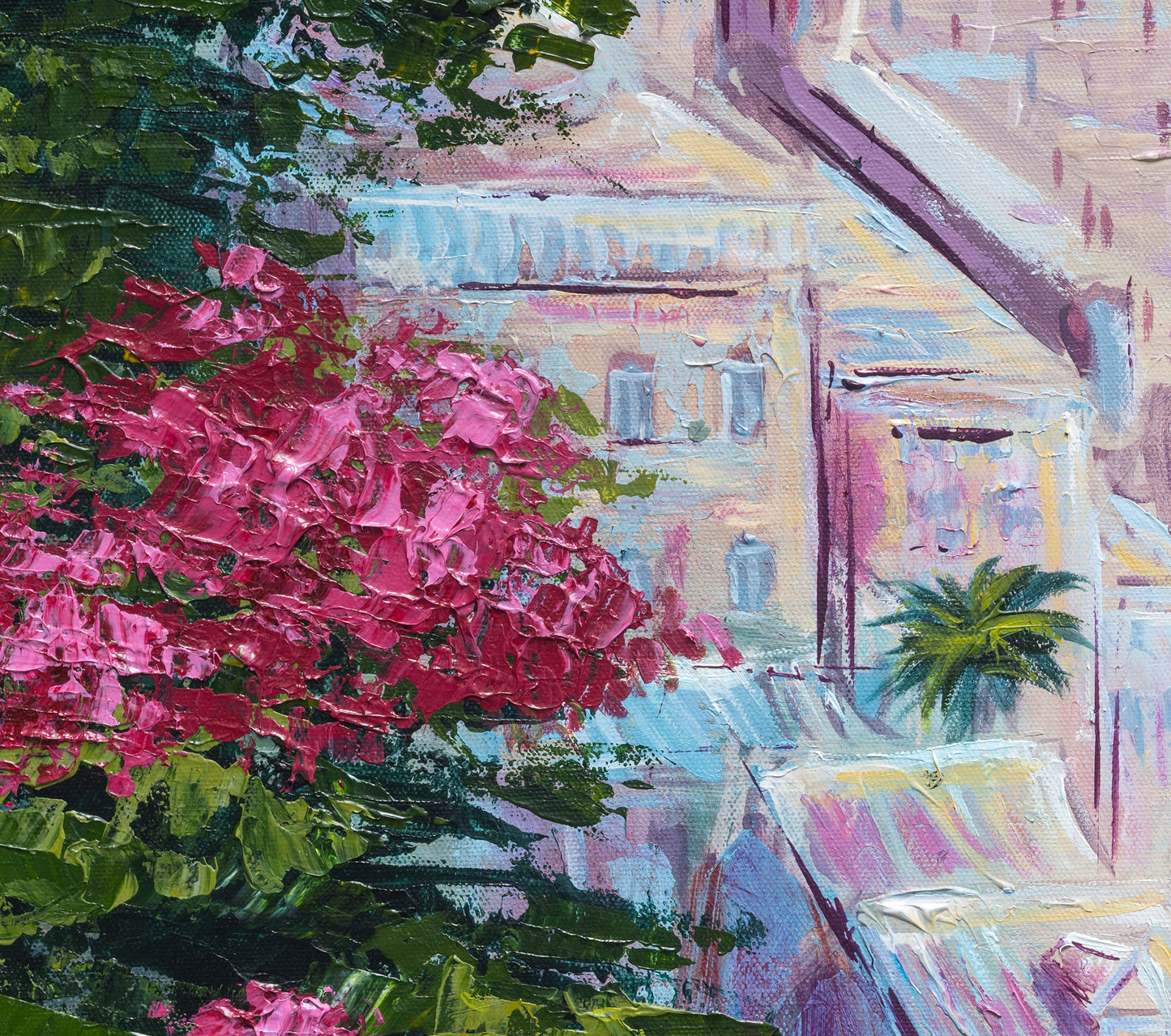 Kosel Flowers Hand Embellished Giclee